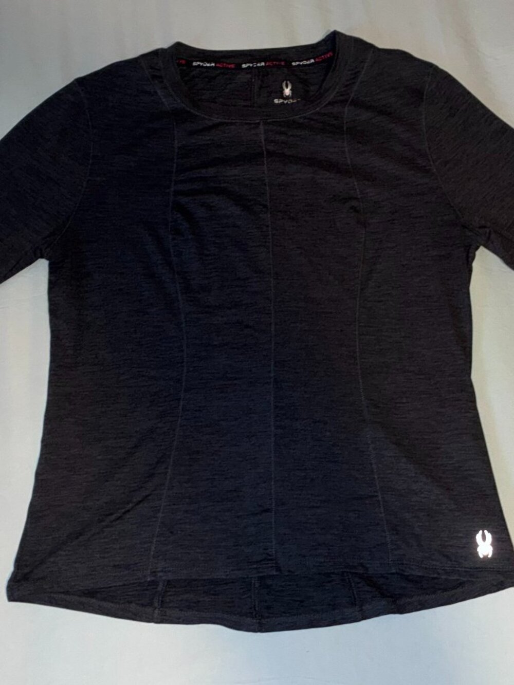 Spyder Women's Activewear Long Sleeve Dark Gray Top Size Large